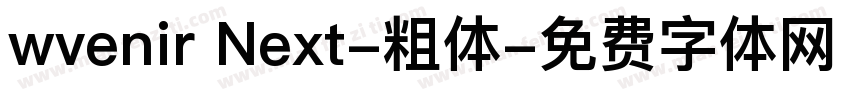 wvenir Next-粗体字体转换